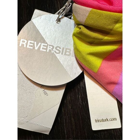 Trina Turk NWT size 12 reversible swim bottoms - Picture 7 of 9